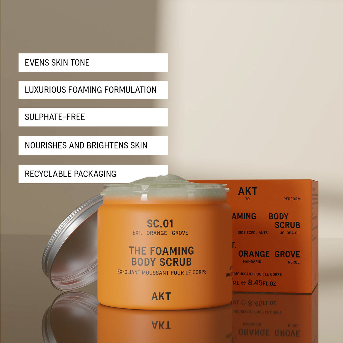 AKT Foaming Body Scrub