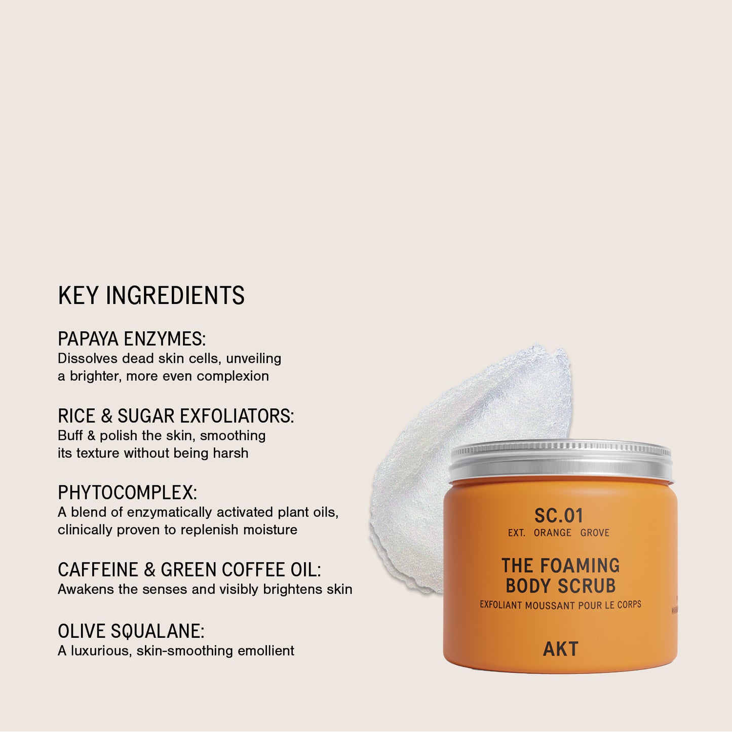 AKT Foaming Body Scrub